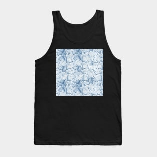 Blue Snake Skin Tank Top